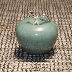 Natural Gemstone Apple Carvings